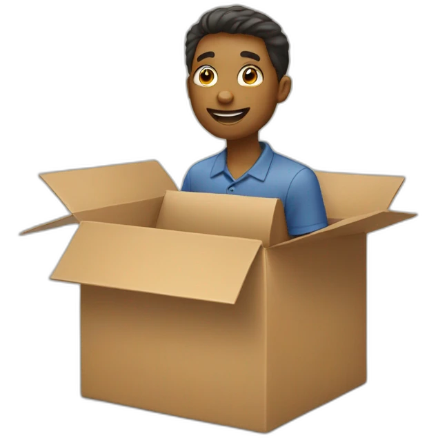 Giving a box of attention emoji