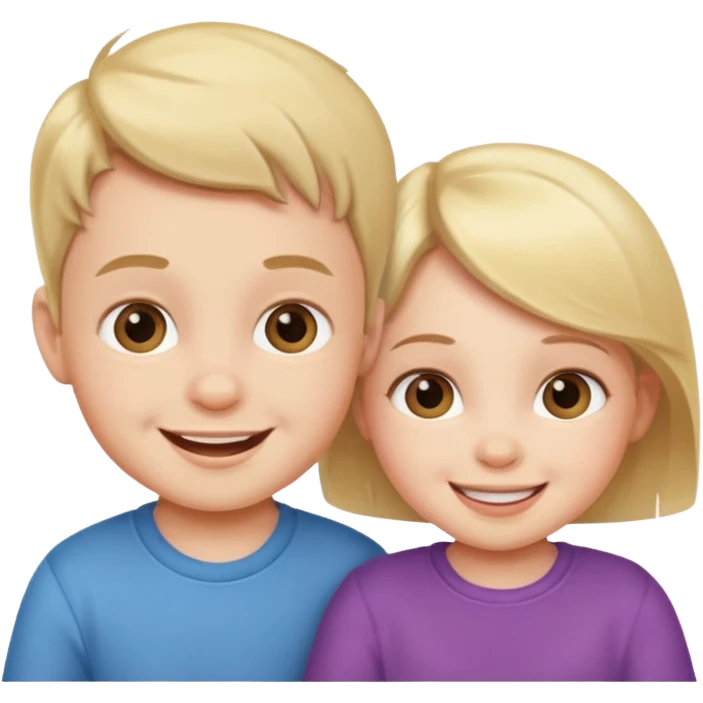 boy and girl babies emoji