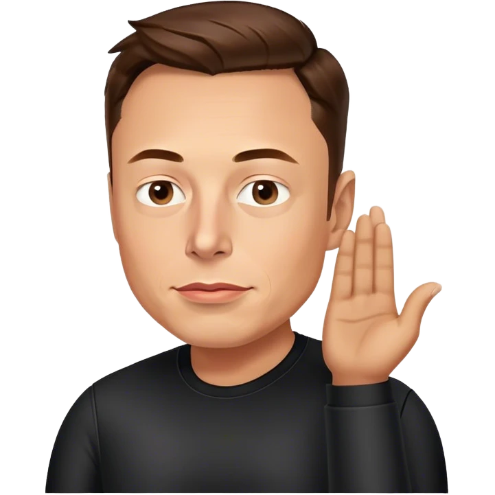 Elon Musk with a BBL emoji