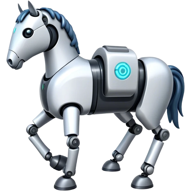 robotic horse emoji