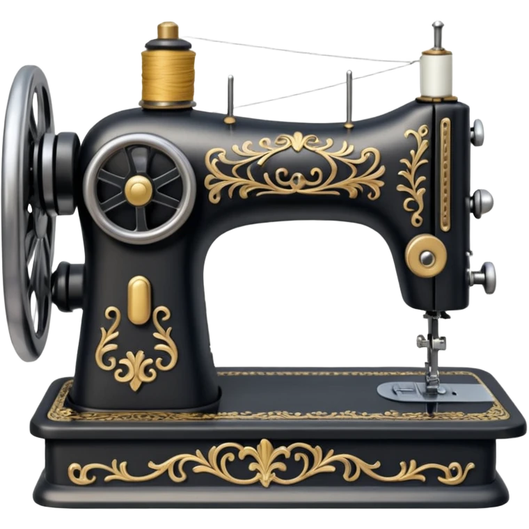 an old fashioned sewing machine emoji