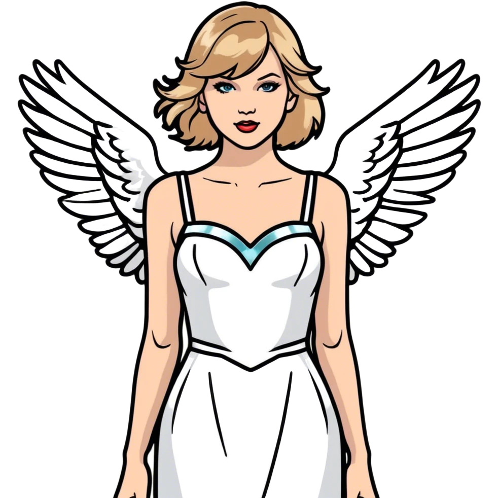 Taylor swift angel emoji