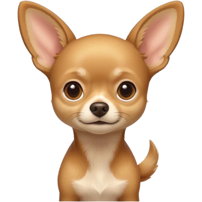 
 Sitting all tan deer-head chihuahua  emoji