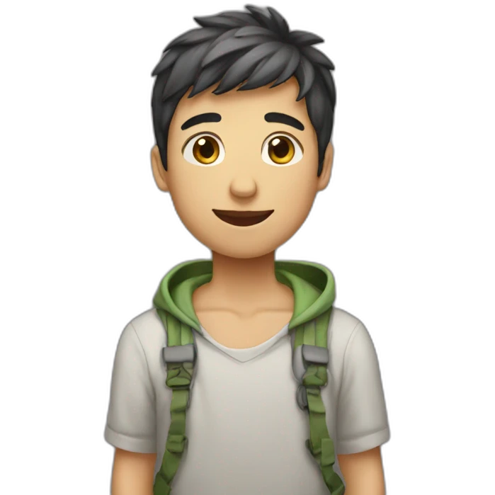 boy with lapot emoji