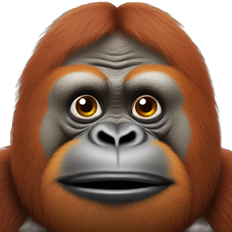 fat orangutan  emoji