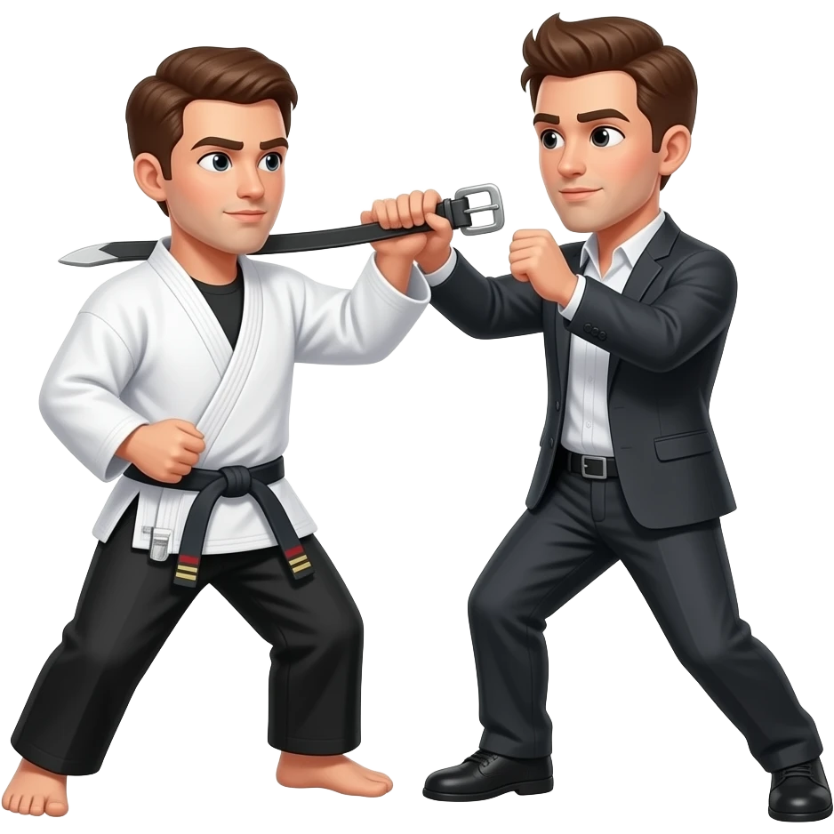 Beating with belt emoji