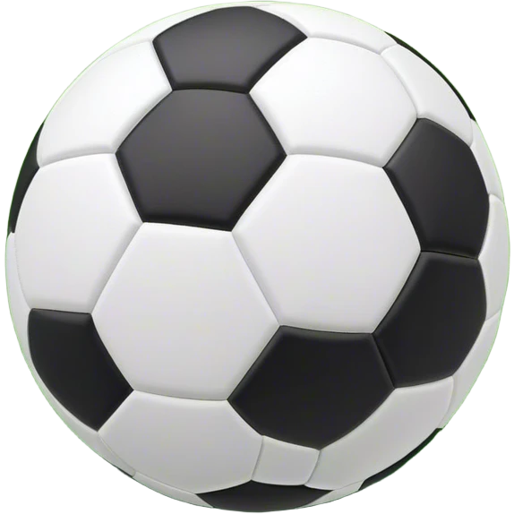 Cinematic Realistic image of a soccer ball with crisply detailed panel textures and precise stitching, set against a vibrant green pitch with dynamic natural lighting that highlights its athletic spirit emoji