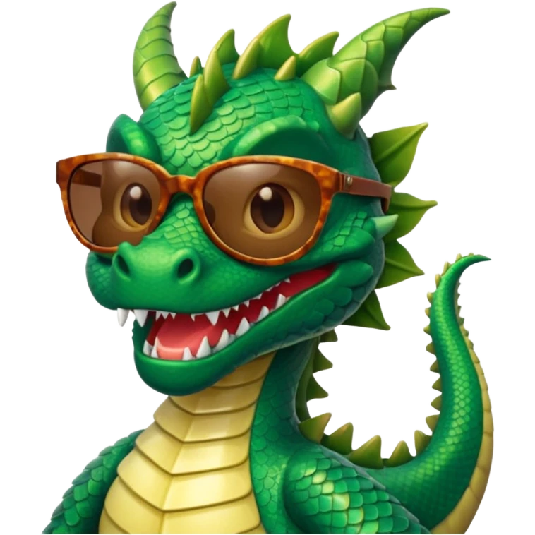 dragon wearing sunglasses emoji