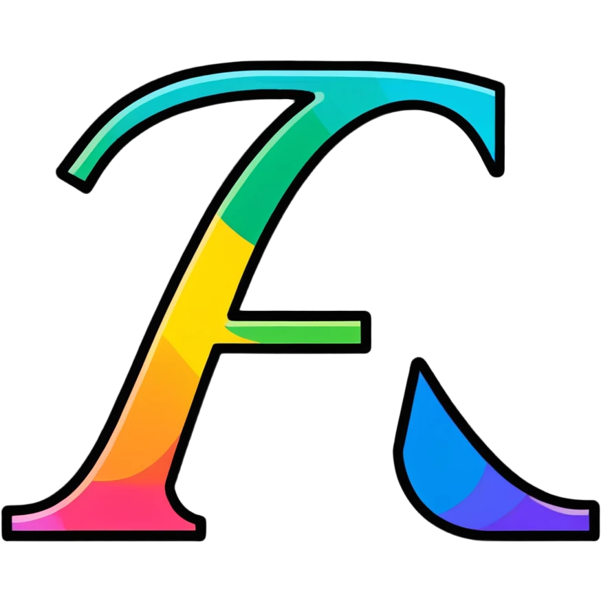 Colorful Gradient Alphabetical Letter “E” emoji