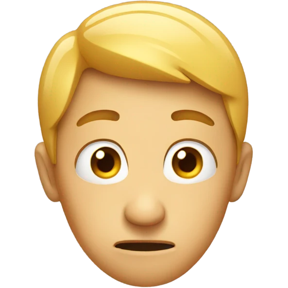 Nervous face emoji