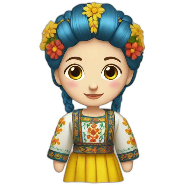 ukrainian folk costume emoji