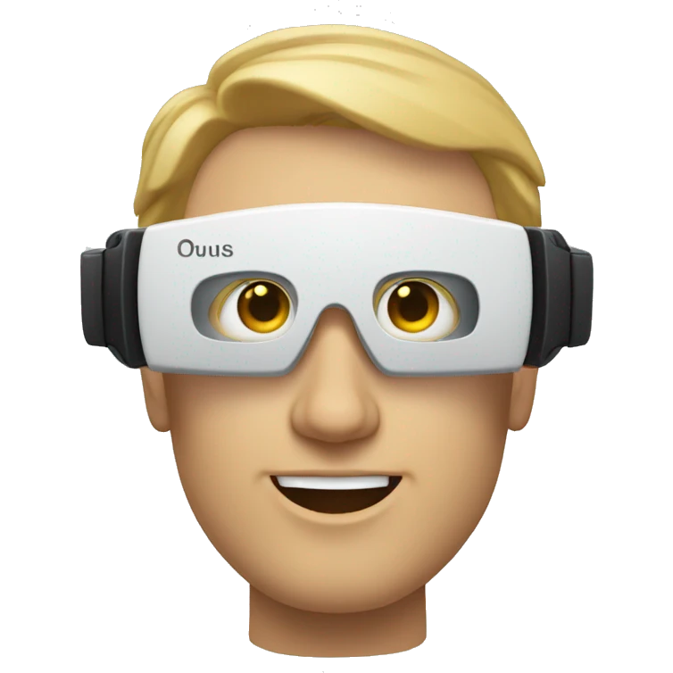 white man wearing oculus vr emoji
