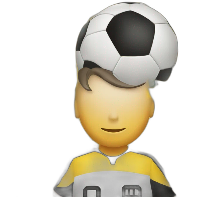Fußballfan mit fahne emoji