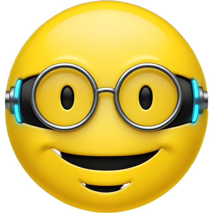 cool cyberpunk smiley emoji emoji
