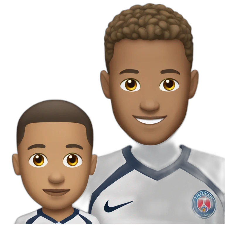 Mbappe with Neymar jr emoji