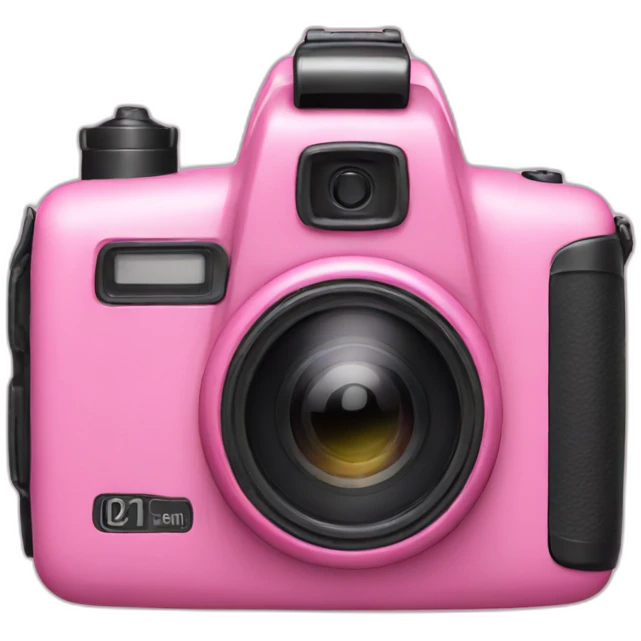 pink camera emoji