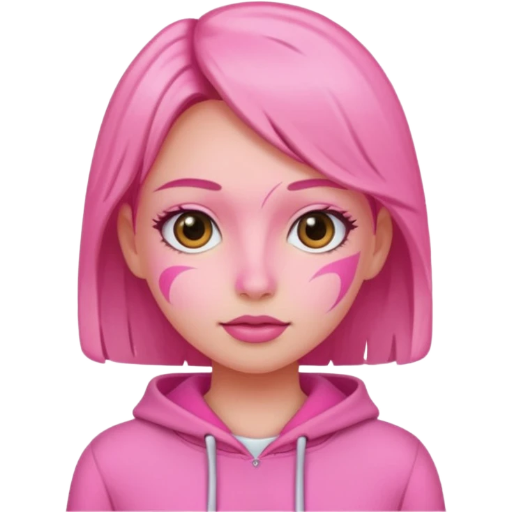 Pink girly emoji