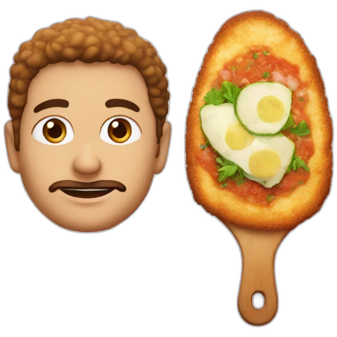 milanesa con pure emoji