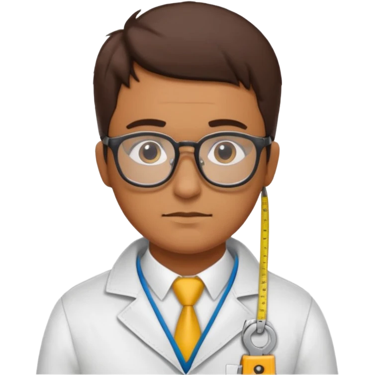 Tailor with Measuring Tape around neck  emoji