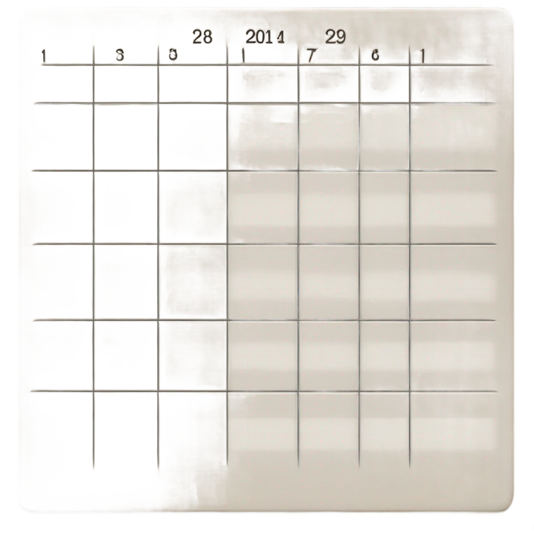 blank calendar emoji