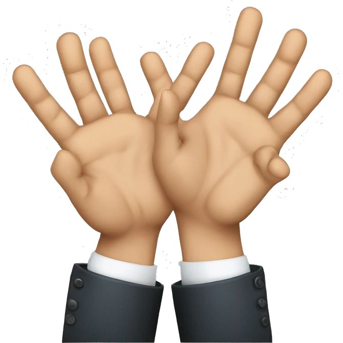 Shavkat Mirziyoyev open hands emoji
