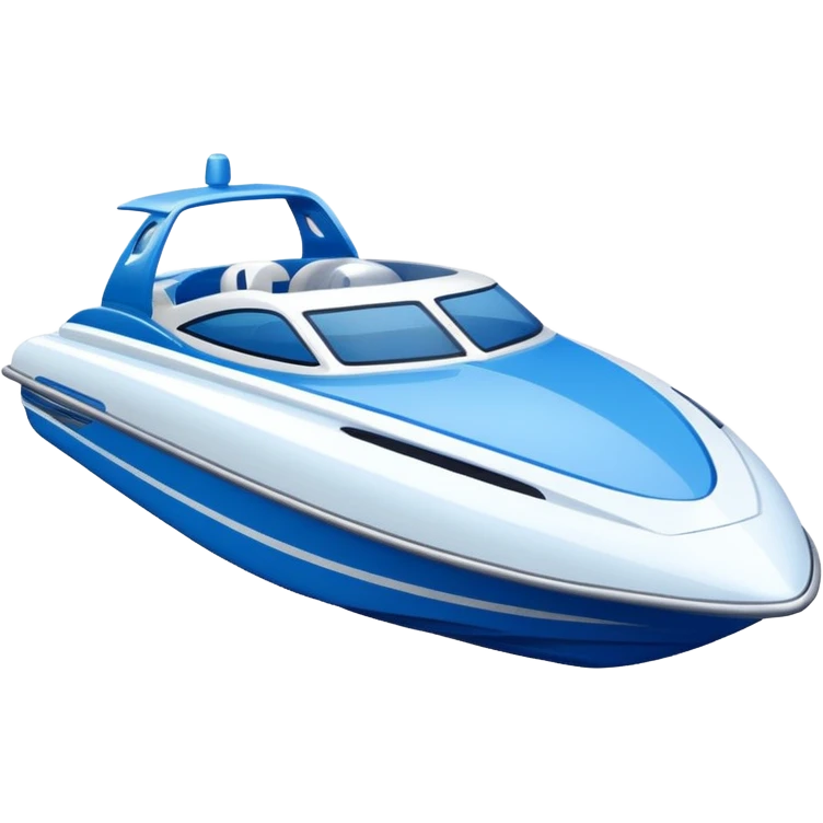 Create a realistic speedboat emoji