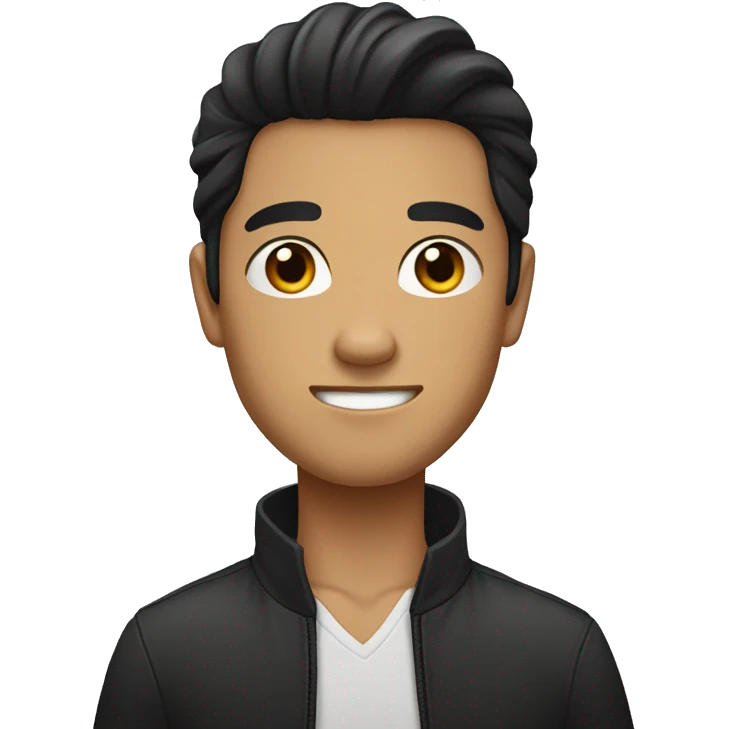 phillipino young man with long long straight black hair emoji