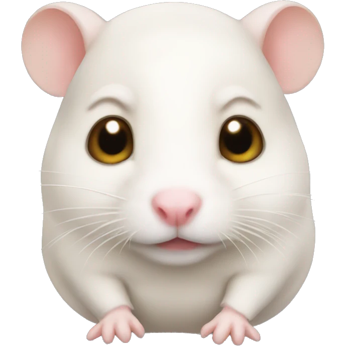 bald hamster  emoji