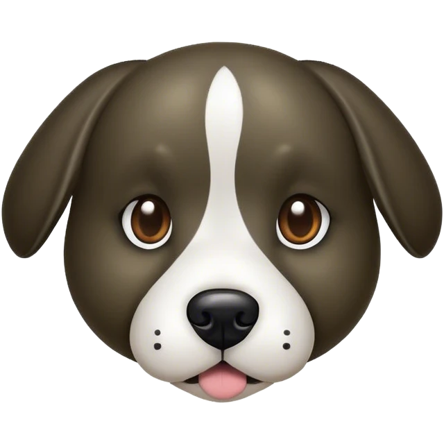 Black olive with dog face emoji