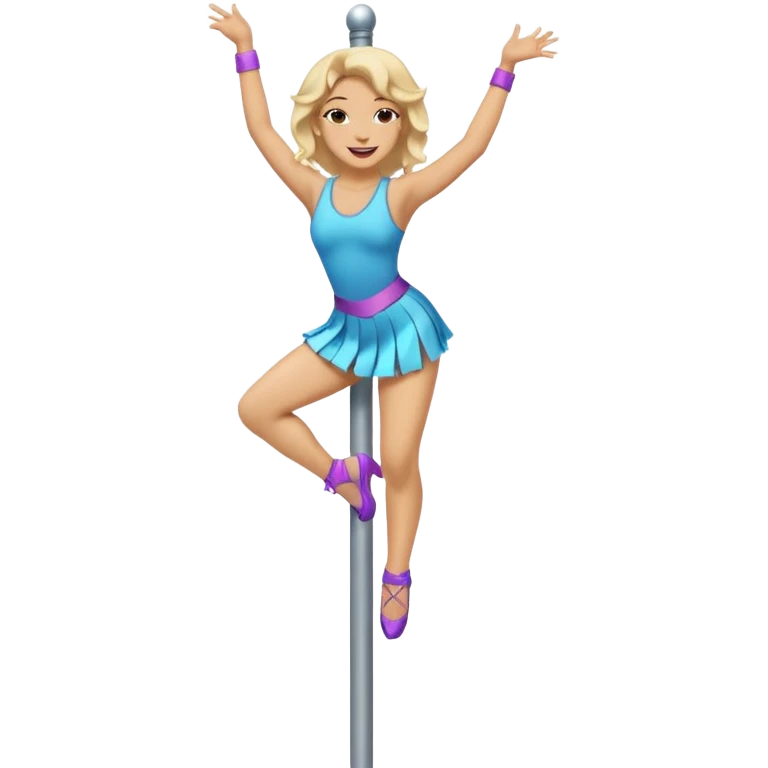 trans person dancing on a pole emoji