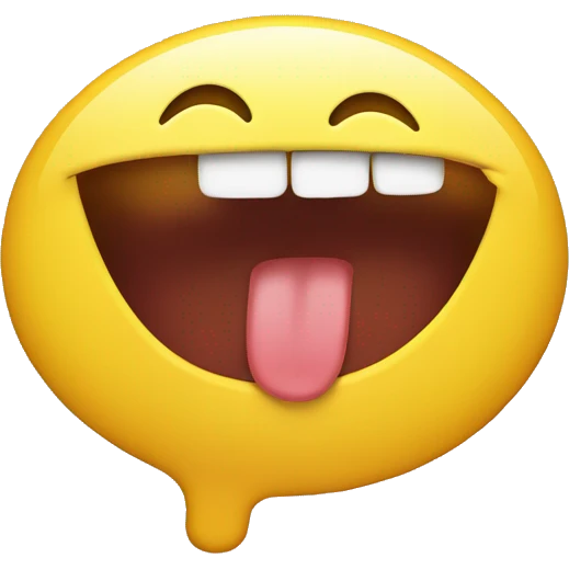 Yellow circle emoji biting lip and squinting at viewer, while sweating emoji