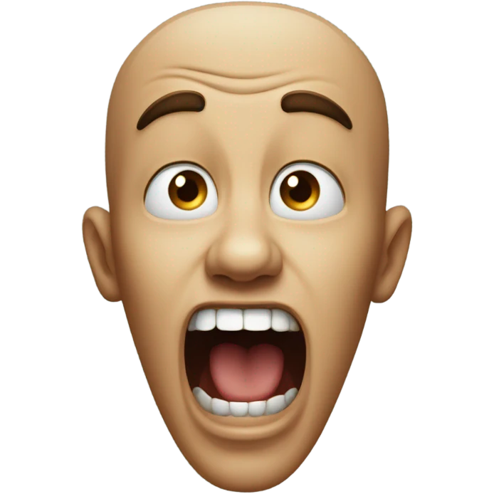 Screaming emoji