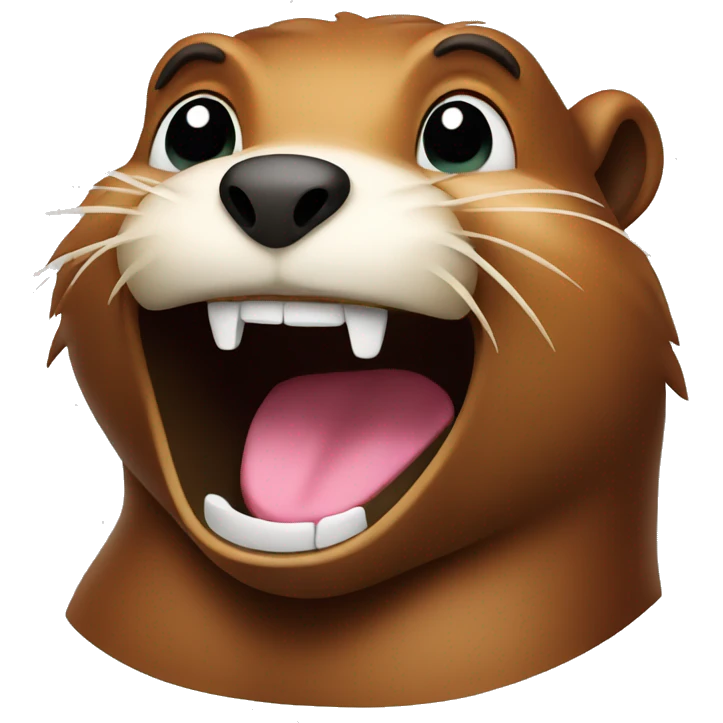 Laughing beaver  emoji