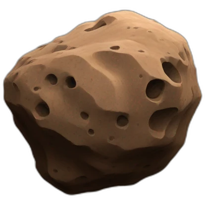 Asteroid, brown emoji