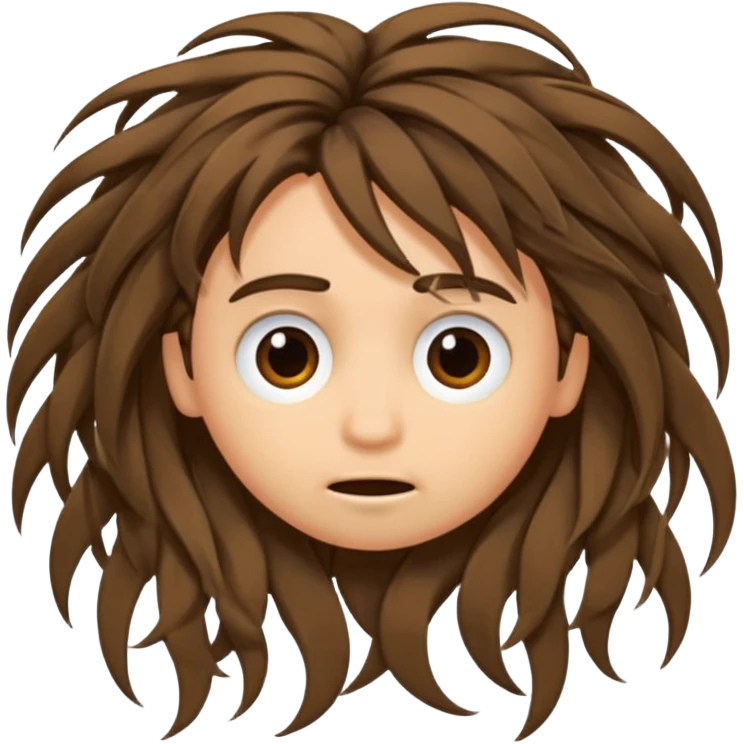 hair bad emoji