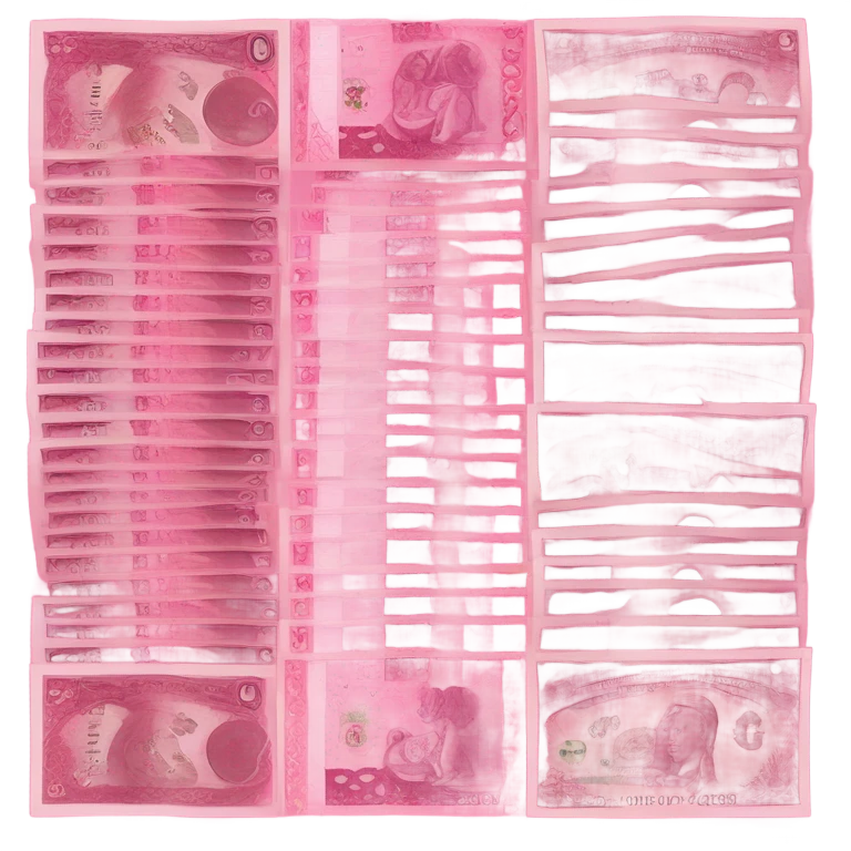 Pink money emoji