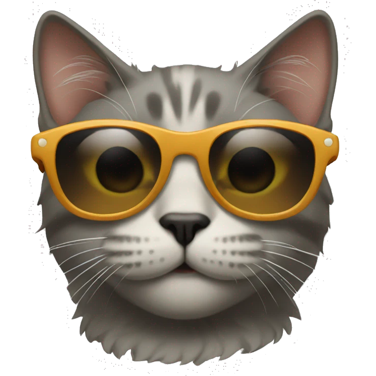 Cat with sunglasses emoji