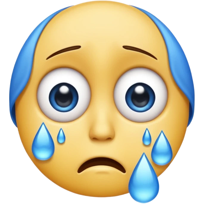 Low quality crying emoji emoji