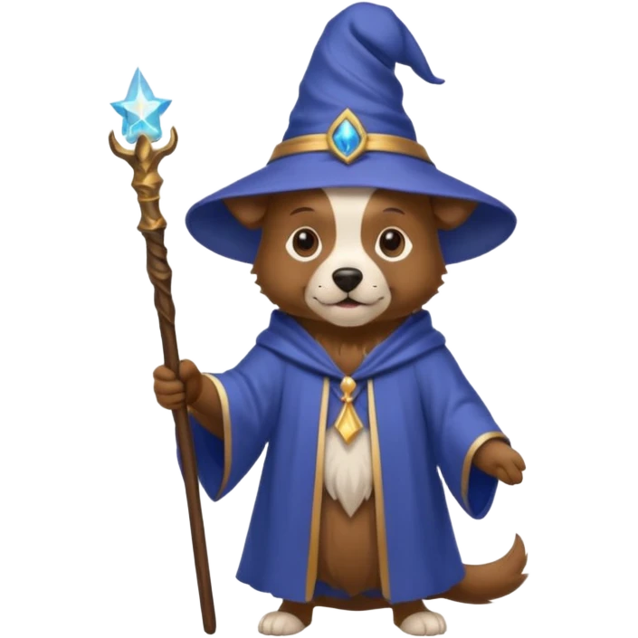 Dog wizard emoji