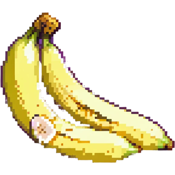 peeled yellow banana with peel partially open emoji