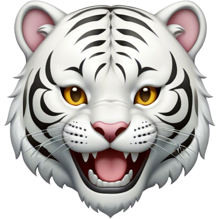 white tiger laughing crying emoji