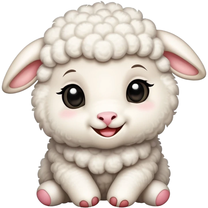 baby lamb with many love emoji  emoji