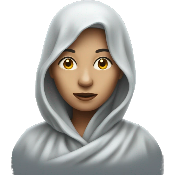 Realistic Ghostly woman emoji