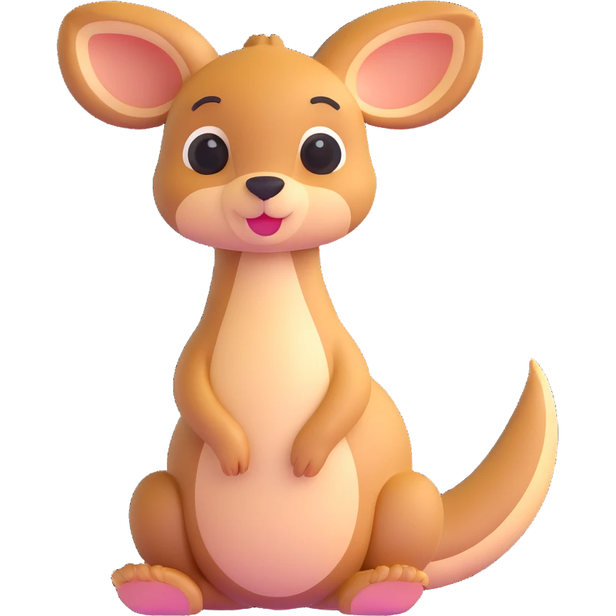 cute joey kangaroo baby emoji