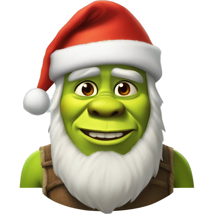 shrek with santa hat  emoji