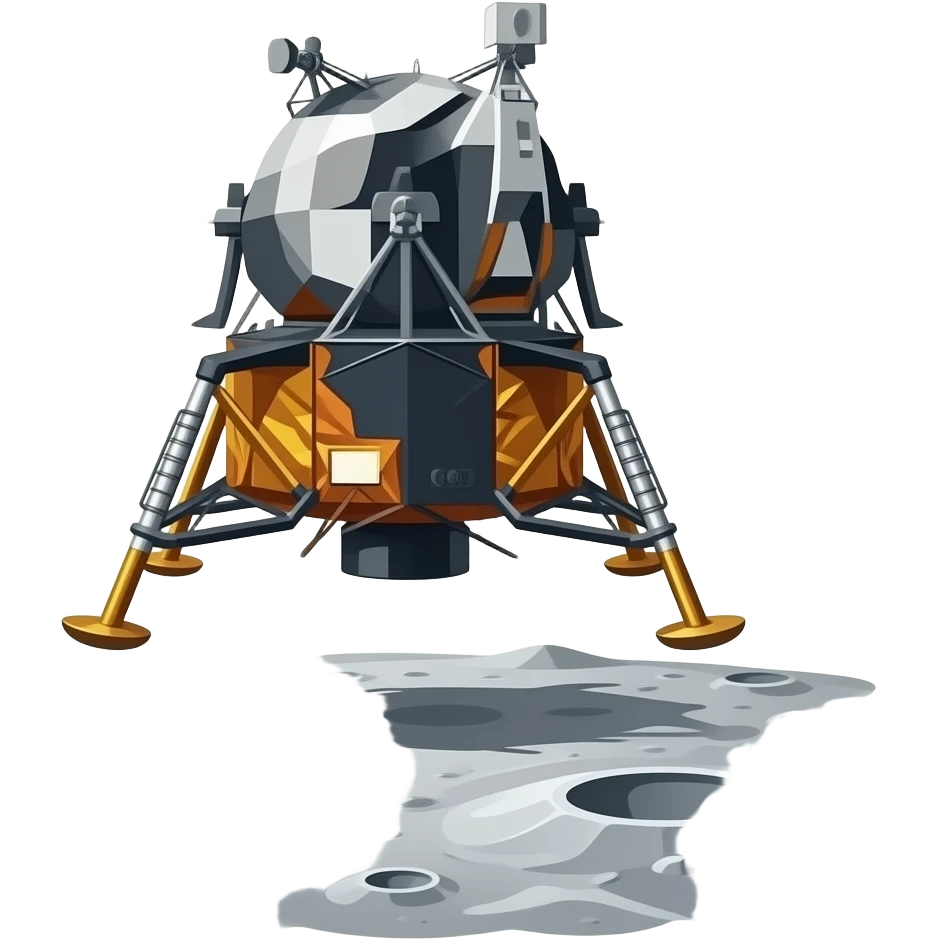 Lunar landing emoji