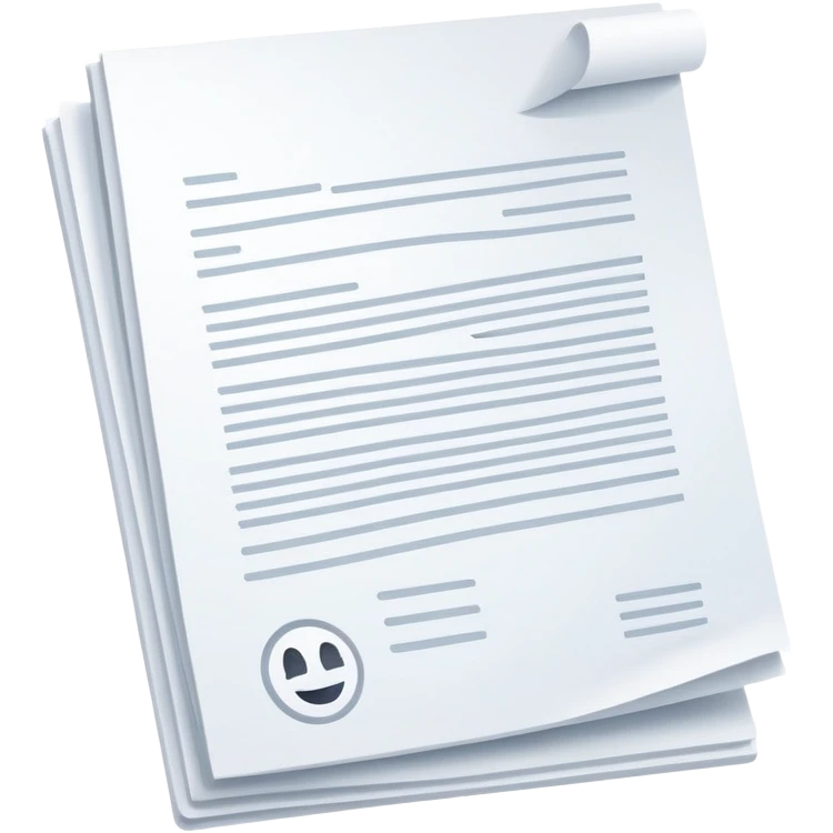 contract document white paper emoji