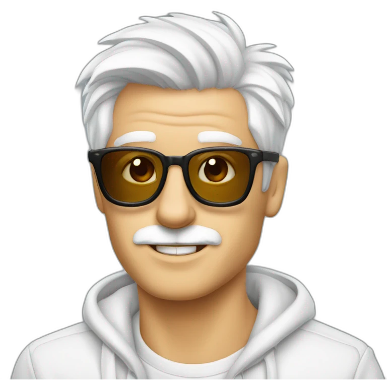 hombre-con-gafas-rojas-con-un-perro-westie emoji