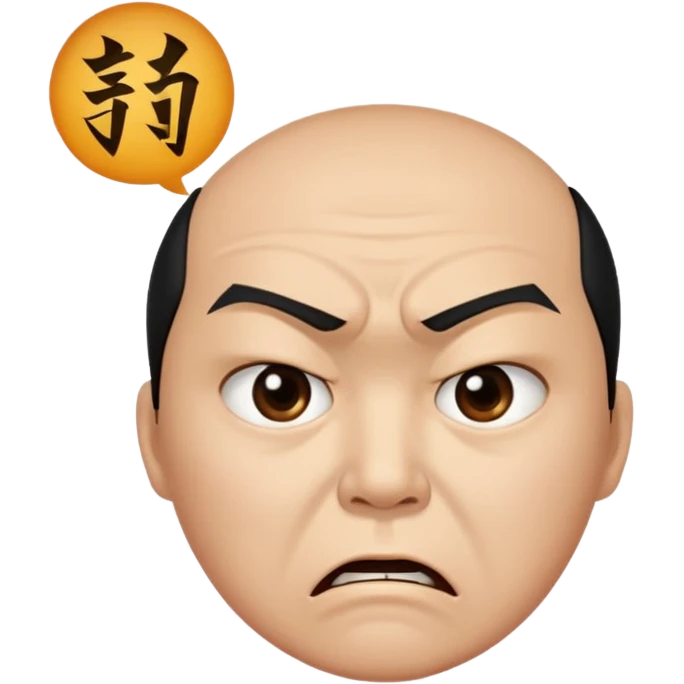 Angry face with "씨발" on mouth emoji