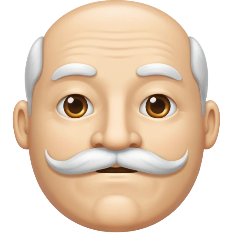 white mustache  emoji